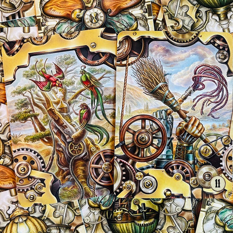 Steampunk Lenormand Oracle Cards Lo Scarabeo Barbara Moore Diana Cammarano NEW