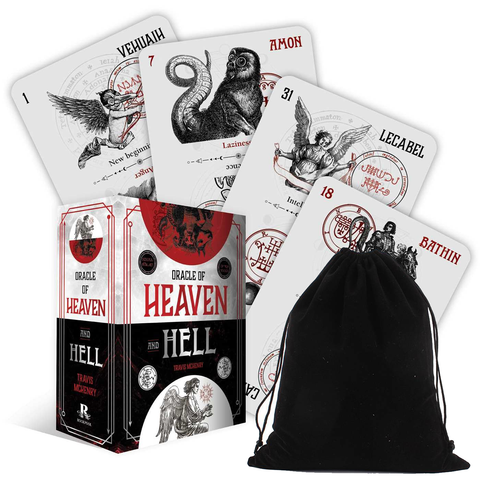 Oracle of Heaven and Hell Card Deck Rockpool By Travis McHenry With Bag