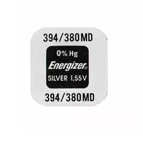 1x Energizer 394/380 SR1130 Silver Oxide 1.55V Watch Battery