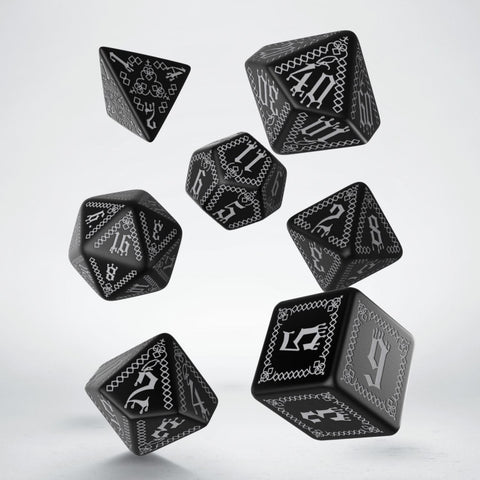 Pathfinder Roleplaying Game Dice Set Carrion Crown Paizo Q-Workshop Black NEW