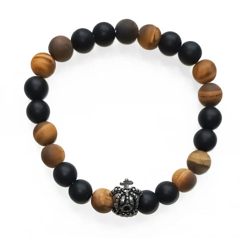 Tiger Eye Crystal Bracelet Lo Scarabeo Energy Motivation Protection