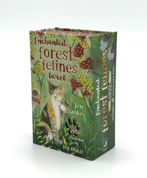 Enchanted Forest Felines Tarot Deck 78 Cards & Guidebook by Llewellyn