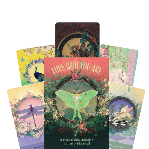 Love Who You Are Oracle Cards by Angi Sullins 44 Deck & Guidebook