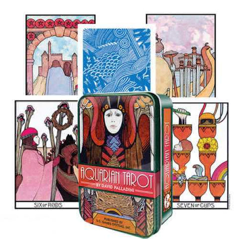 Aquarian Tarot Deck in Collectible Tin by US Games Systems, 78 Cards