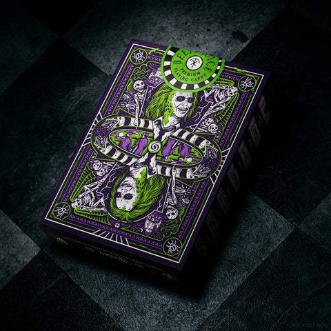 Beetlejuice Playing Cards Theory 11 Green Purple Poker Deck