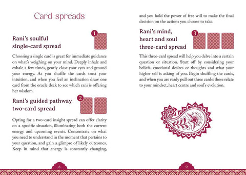 Rising Rani Oracle Cards Deck 36-Card Set + Guidebook | Rockpool