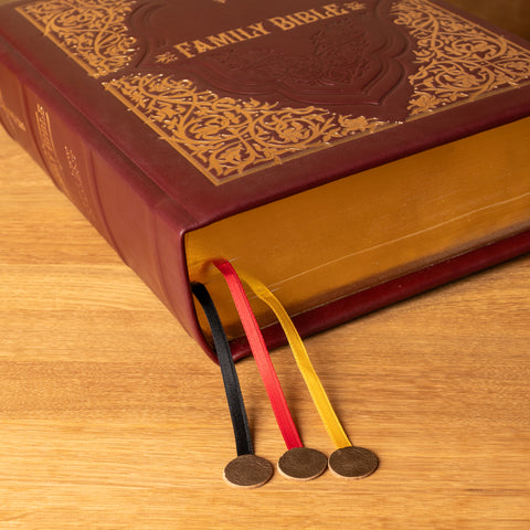 Luxury Holy Bible KJV Family Edition | Burgundy Leather | Old & New Testament