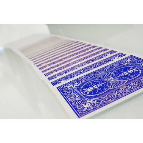 Bicycle Rider Back Standard Poker Playing Cards Blue Deck Gold Frame