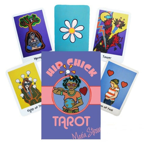 Hip Chick Tarot Cards Deck Book Set Schiffer Publishing Maria Strom NEW