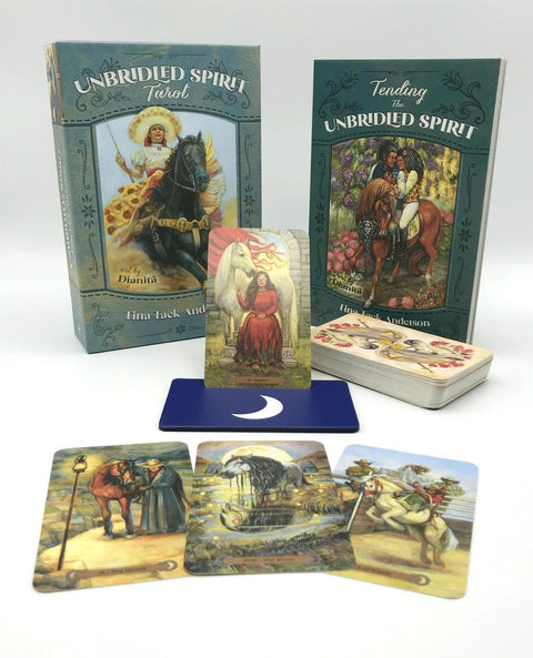 Unbridled Spirit Horse Tarot Deck by Llewellyn with Full-Color Guidebook