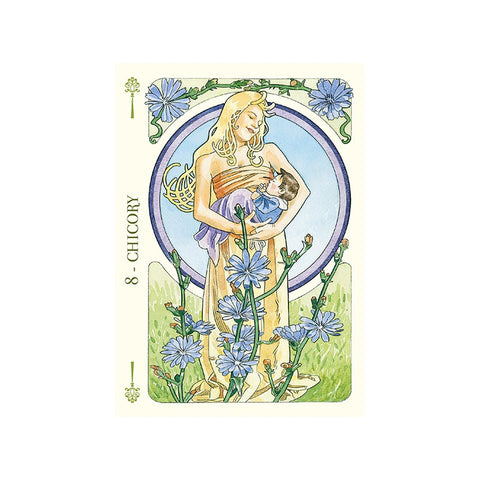 Flower Oracle Tarot Deck 38 Cards Art Nouveau by Lo Scarabeo