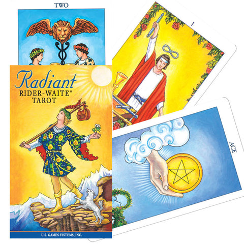 Radiant Rider-Waite Tarot Deck Cards Esoteric Telling Yellow US Games Systems