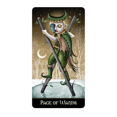 Deviant Moon Tarot Mini Borderless Deck by US Games, 78 Cards
