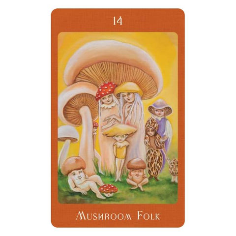 Mushroom Folk Oracle Cards Blue Angel