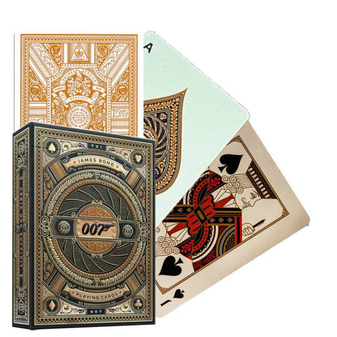 James Bond Agent 007 Playing Cards Theory11 Black Gold Poker Deck