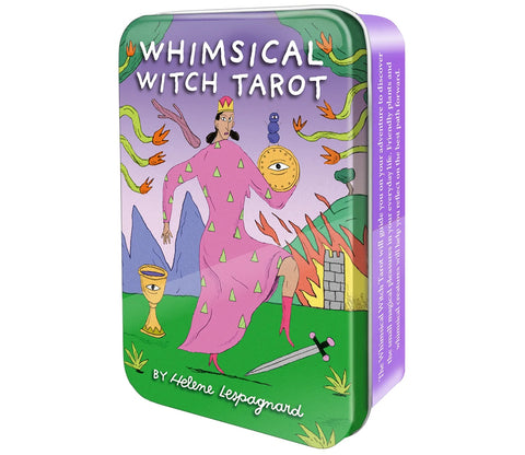Whimsical Witch Tarot Deck in Tin Comic Style 78 Cards by US Games