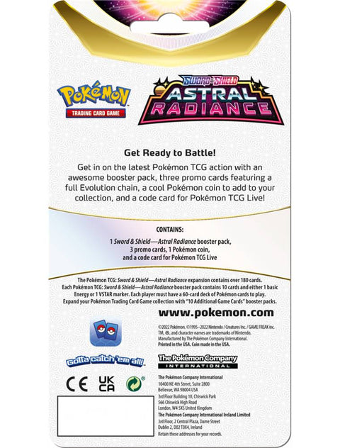 Pokemon TCG Swampert Astral Radiance Checklane Blister Pack & Coin EN