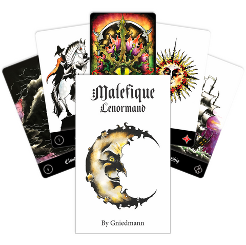 Malefique Lenormand Cards Edgy Dark Deck US Games Systems Esoteric Gniedmann NEW