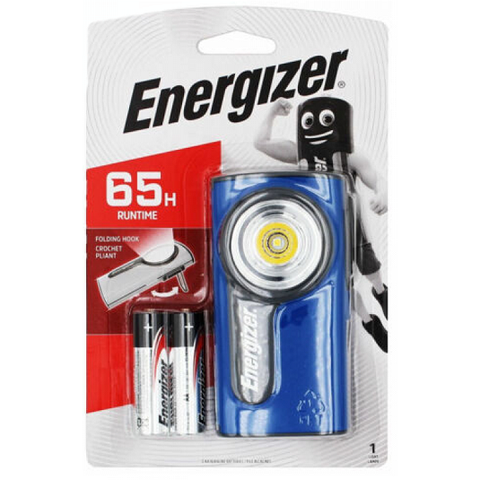 Energizer Compact Metal LED Light 40lm 65h Hook with 2x AA Batteries