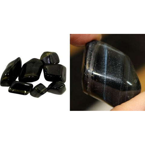 24x Blue Tiger Eye Large Tumble Stones 20-30mm Healing Crystal Set