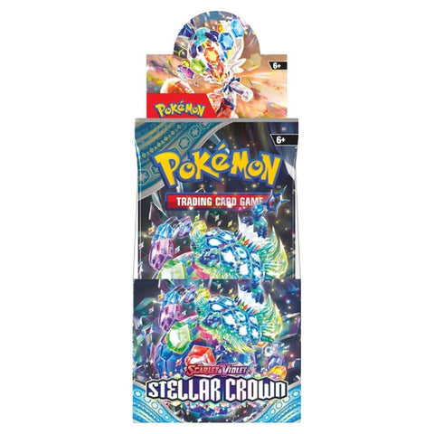 Pokemon TCG Scarlet & Violet Stellar Crown Half Booster Box 18 Packs EN