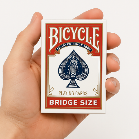 Bicycle Rider Back Bridge Size cards deck (Red)