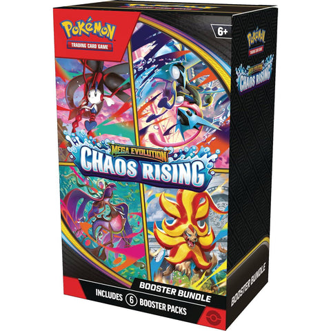 Pokemon TCG Mega Evolution Chaos Rising Booster Bundle 6 Packs English