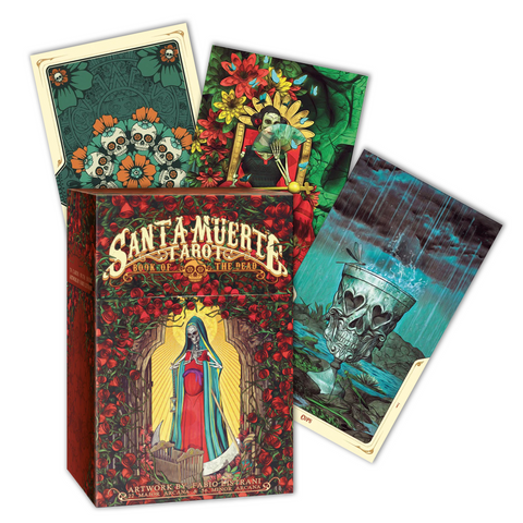 Santa Muerte Mini Tarot Cards Deck Lo Scarabeo Fabio Listrani Book Of Dead NEW