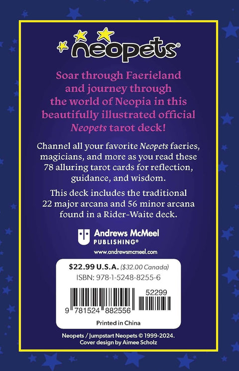 Neopets Official Tarot Deck Faerie Edition 78 Cards w/ Guidebook