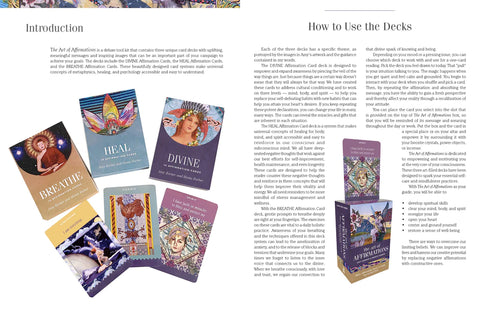 The Art Of Affirmations Breathe Heal Divine Cards Schiffer Publishing Guide NEW