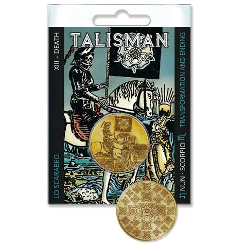 Death Tarot Talisman Coin – Lo Scarabeo, Nordic Gold, Nickel-Free, 31mm