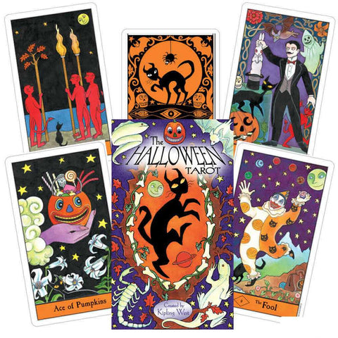 Halloween Tarot Deck by Kipling West 78 Cards US Games Sealed
