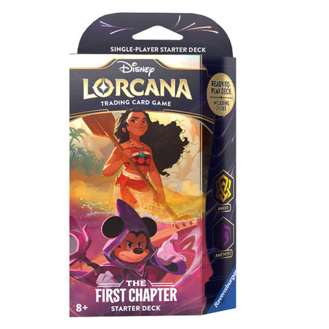 Disney Lorcana The First Chapter Amber Amethyst Starter Deck English TCG