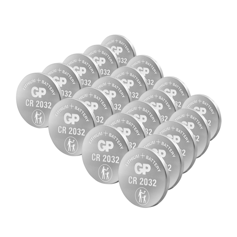 20x GP CR2032 3V Lithium Coin Cell Button Batteries DL2032 Bulk Pack