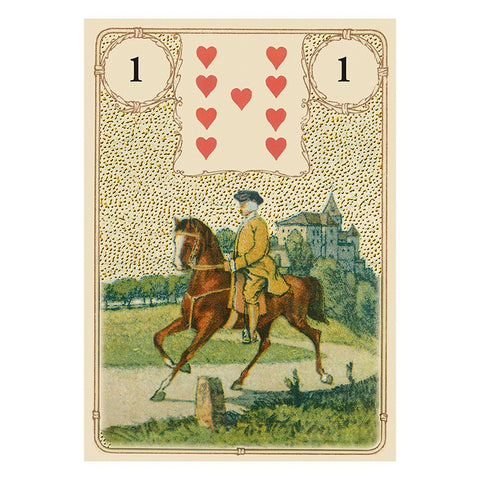 Golden Lenormand Oracle Card Deck Gold Foil 36 Cards Lo Scarabeo