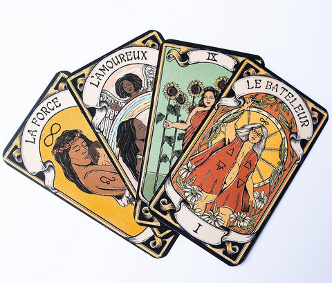 The Sacred Sisterhood Tarot Deck for Fierce Women 78 Cards + Guidebook