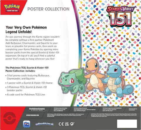 Pokemon TCG Scarlet & Violet 151 Poster Collection Box 3 Boosters EN