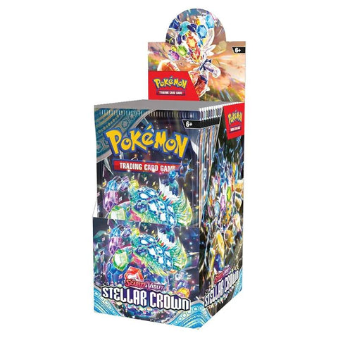 Pokemon TCG Scarlet & Violet Stellar Crown Half Booster Box 18 Packs EN
