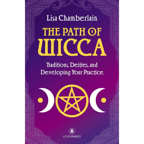 The Path of Wicca by Lisa Chamberlain Beginner Guide Book Lo Scarabeo