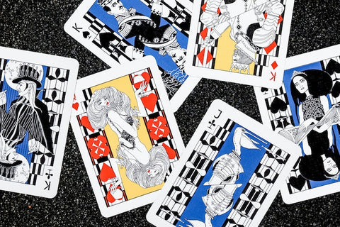 Pelican Playing Cards by Rokas Magic USPCC Black Luxury Foil Tuck Box