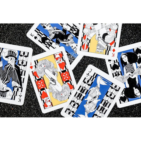 Pelican Playing Cards by Rokas Magic USPCC Black Luxury Foil Tuck Box