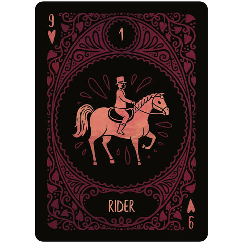 Folk Art Lenormand 39-Card Divination Deck with Illustrated Guidebook