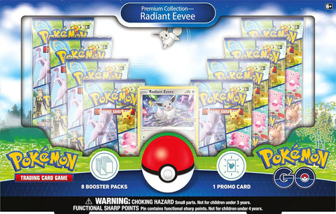 Pokemon GO Radiant Eevee Premium Collection Box 8 Booster Packs EN