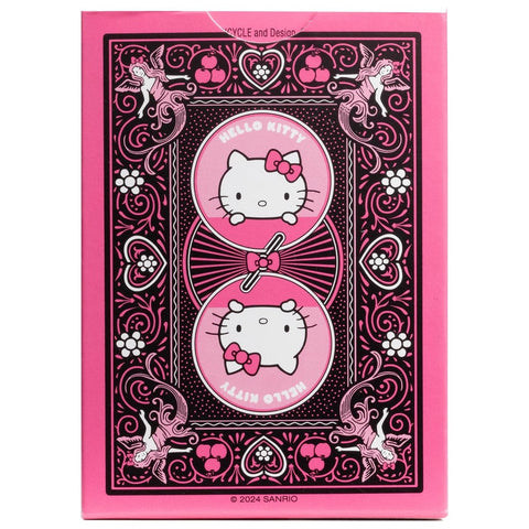 Bicycle Hello Kitty Black Pink Poker Playing Cards Deck Standard 52-Card
