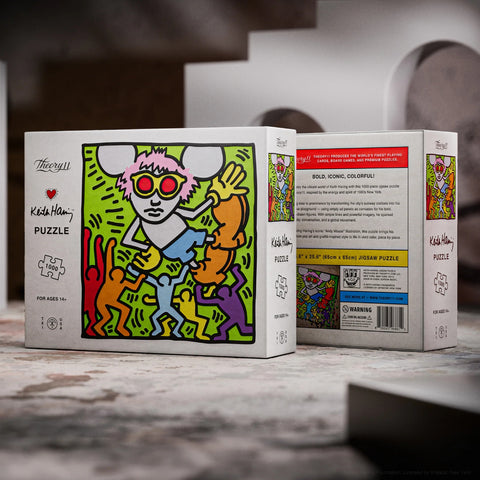Keith Haring Andy Mouse 1000 Piece Art Jigsaw Puzzle by Theory11 New