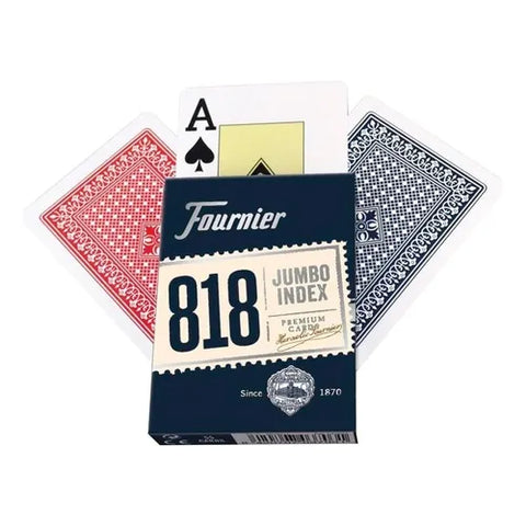 6x Fournier 818 Jumbo Index Poker Playing Cards Blue Casino Quality