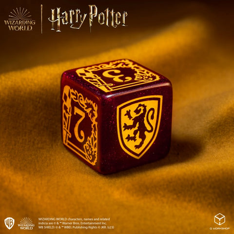 Harry Potter. Gryffindor Modern Dice Set Red Role Playing Games Q-Workshop NEW