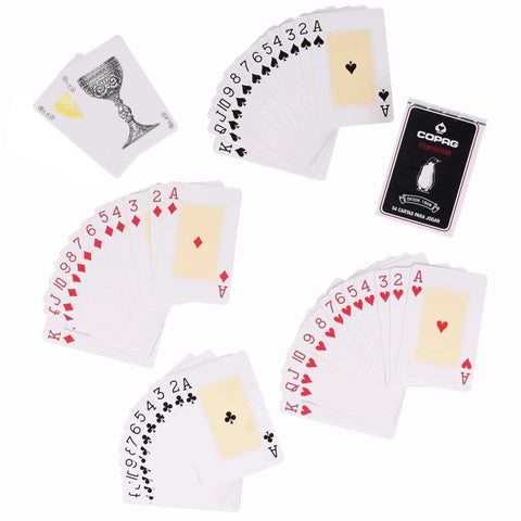 Copag Pinguim Black Bridge Size Playing Cards Deck 54 Card Set Brazil