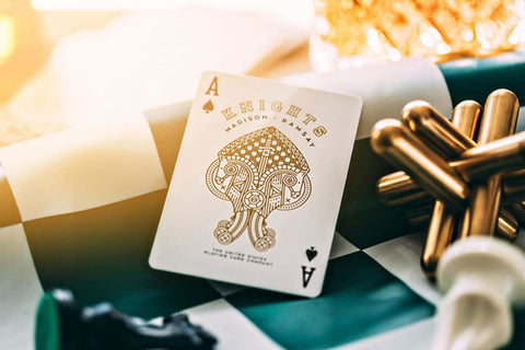 Ellusionist Knights Playing Cards White & Gold Deck Madison Ramsay Magic NEW