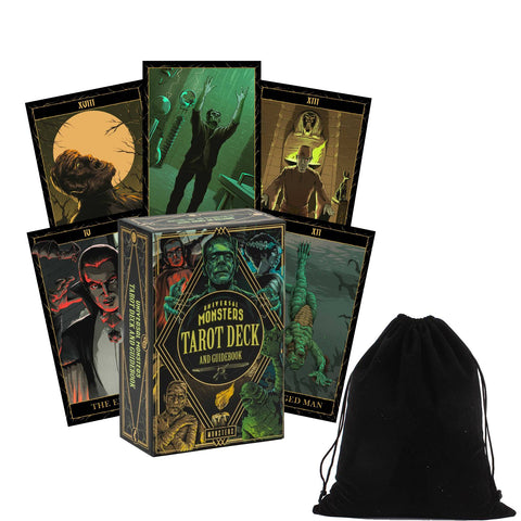 Universal Monsters Tarot Cards Deck And Guidebook With Bag